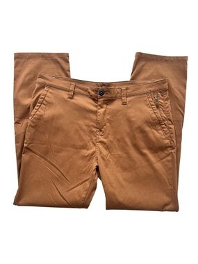 Prana Pants Mens 38x32 Brown Zion Chino Nylon Stretch Hiking Outdoors Casual